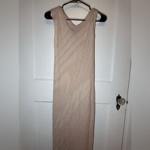 Carter & Teri Shibori Maxi Dress OS Peach color Short Sleeve Relaxed Designer‎